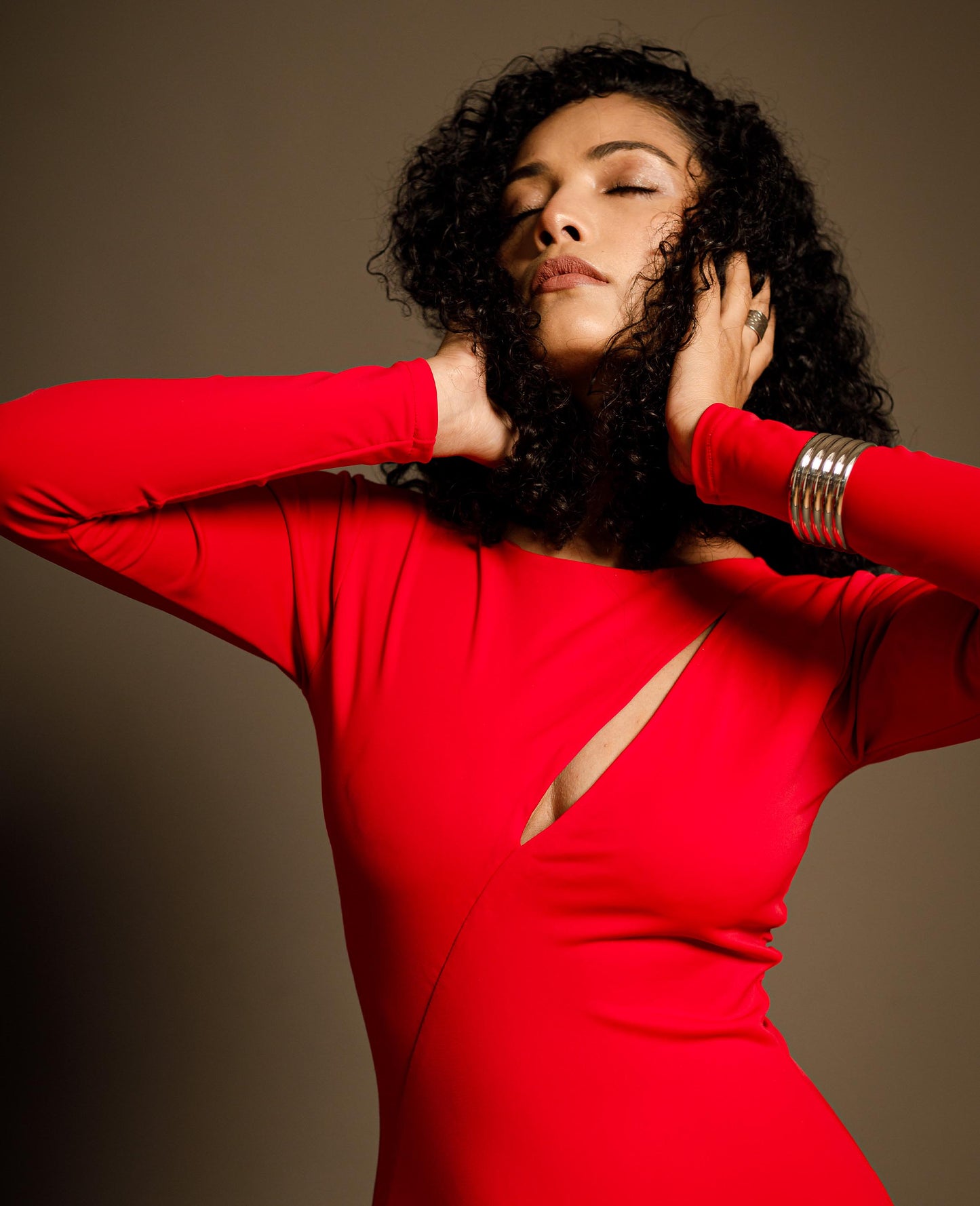 Red Rush/ Red Bodysuit & Skirt Set