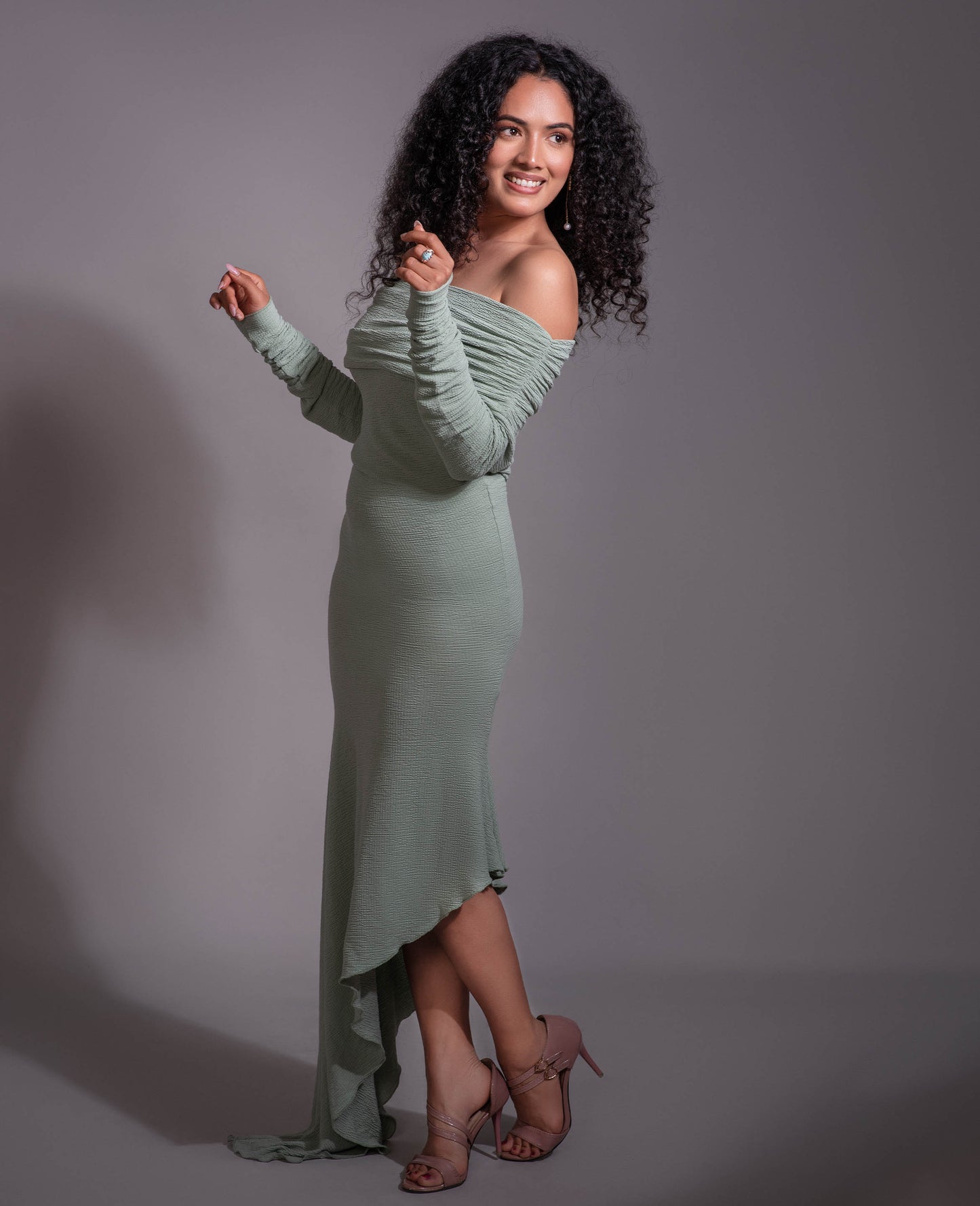Mint Bloom Maxi Dress