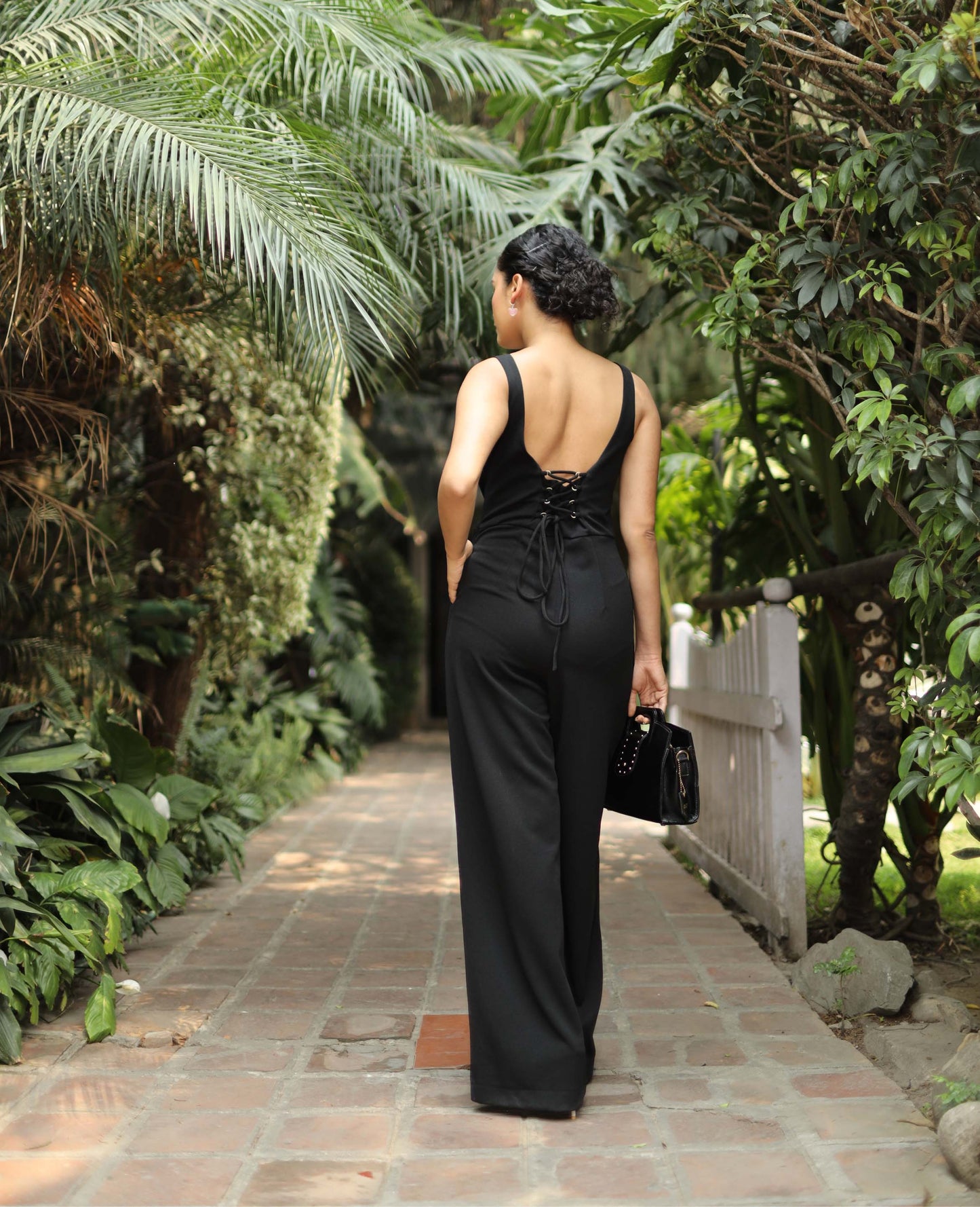 Black Bandage Jumpsuit