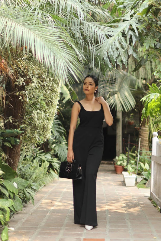 Black Bandage Jumpsuit