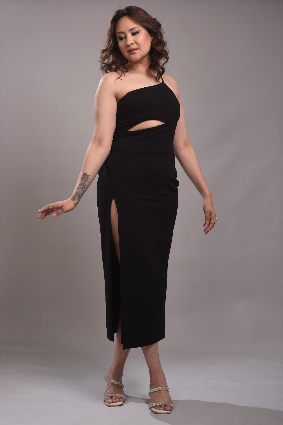 Cut Out Midi Dress