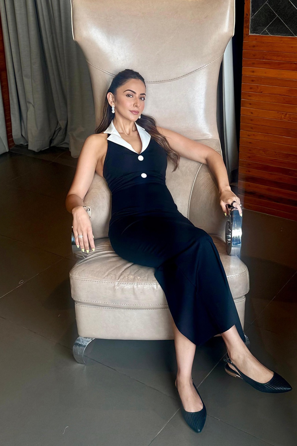 Black Form Maxi Dress