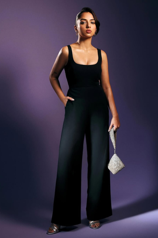 Black Bandage Jumpsuit
