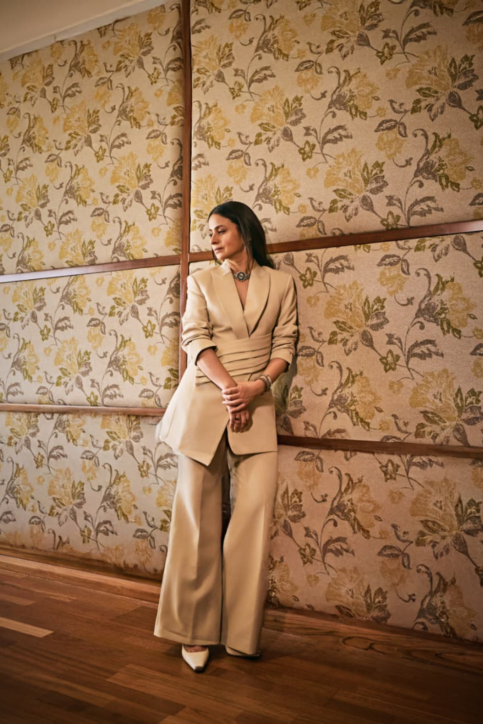 Ivory Sculpted Blazer Set