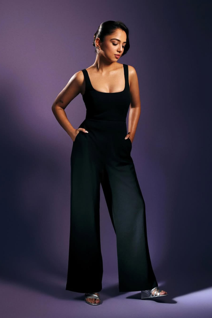 Black Bandage Jumpsuit