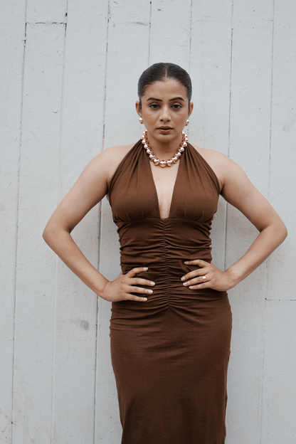 Earthbound Elegance Midi Dress