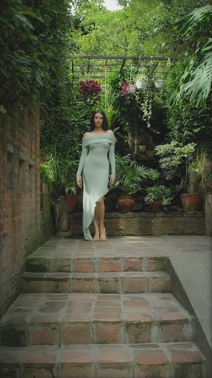 Mint Bloom Maxi Dress